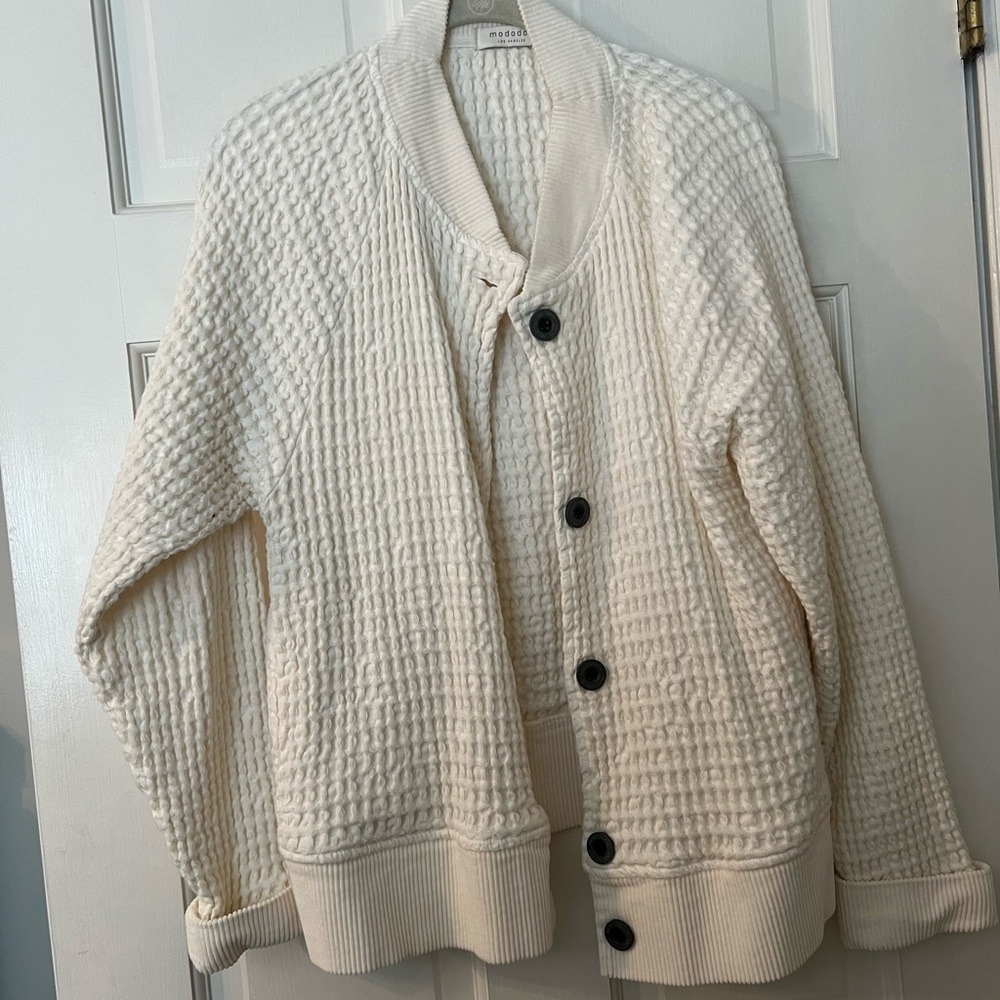 Cozy White Cardigan Sweater